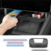 Hidden Storage Organizer Tray for Tesla Model Y Juniper/Model3 Highland Storage Box Under Central Control Screen Box Accessories